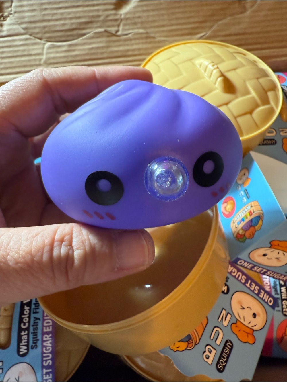 New random color blowing bubble Dumpling Squishy